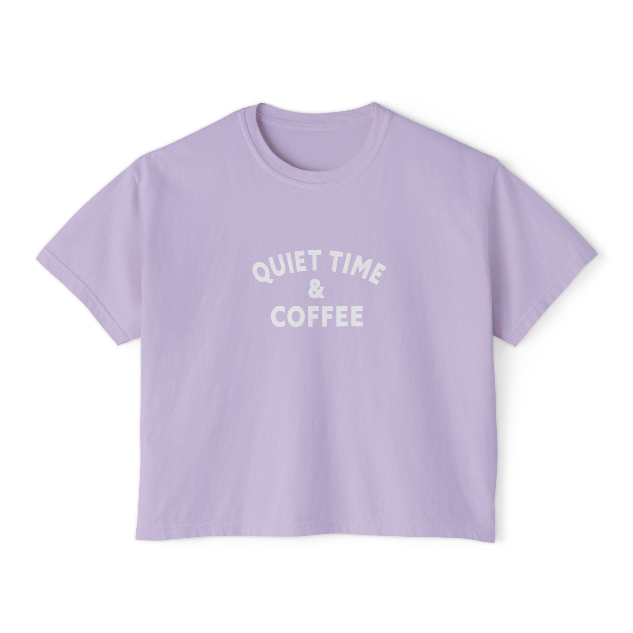Quiet Time & Coffee Women's Boxy Tee