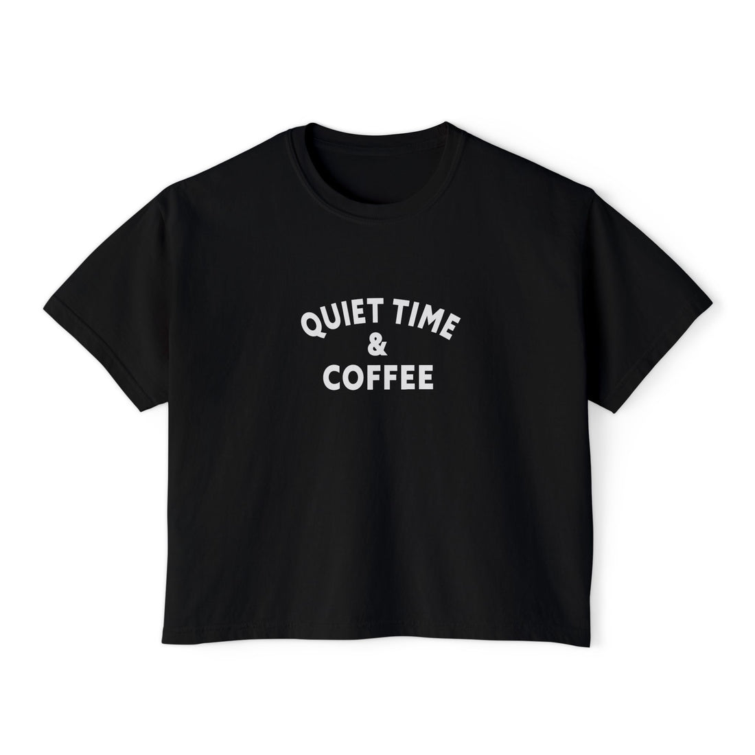 Quiet Time & Coffee Women's Boxy Tee