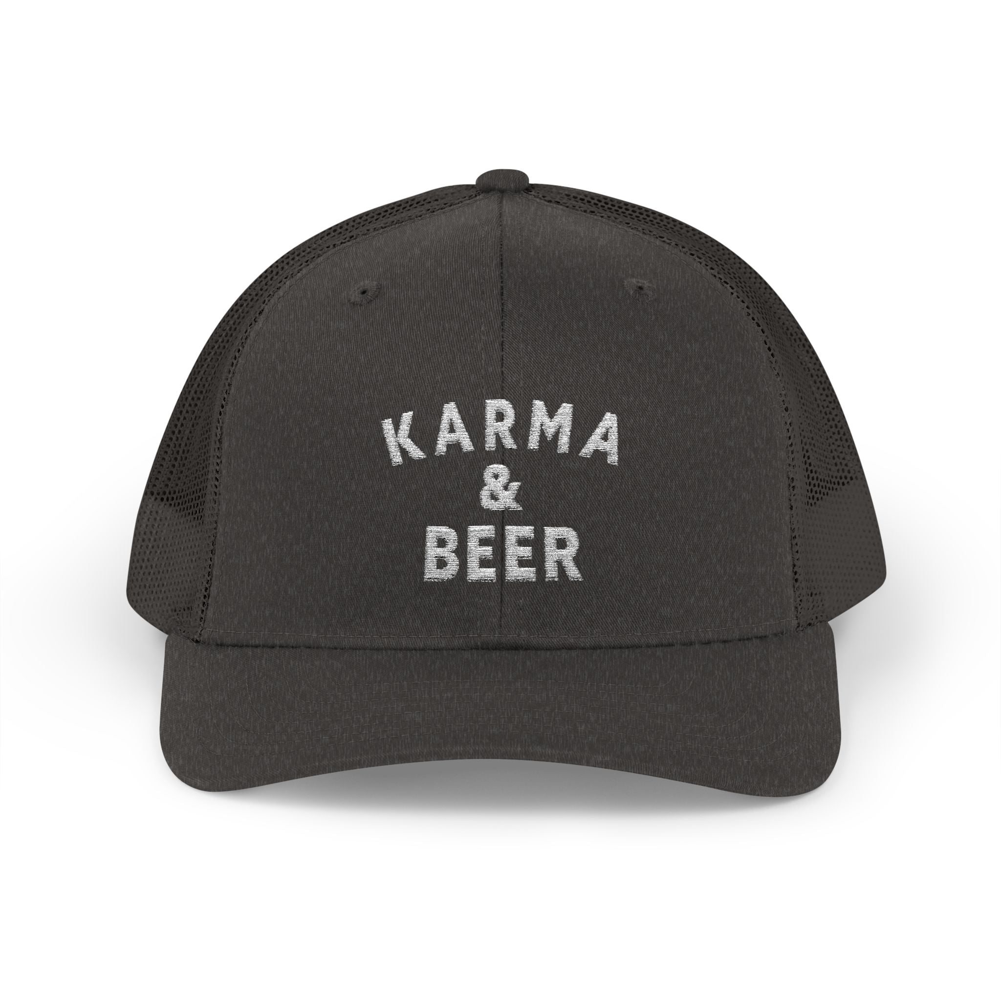 Karma & Beer Snapback Trucker Cap