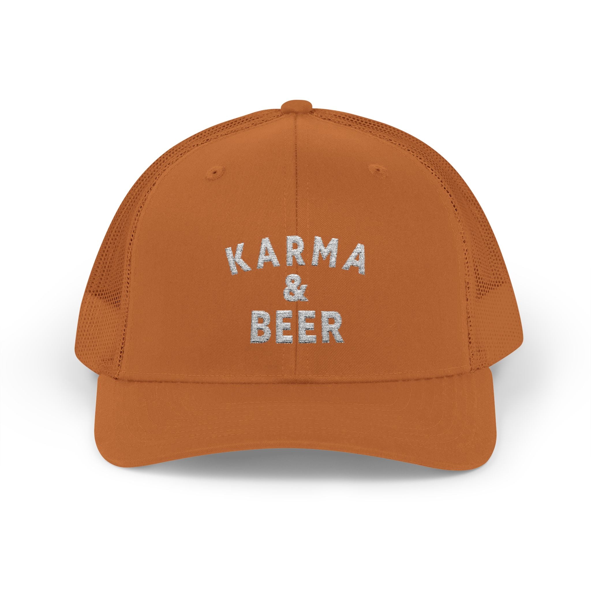 Karma & Beer Snapback Trucker Cap