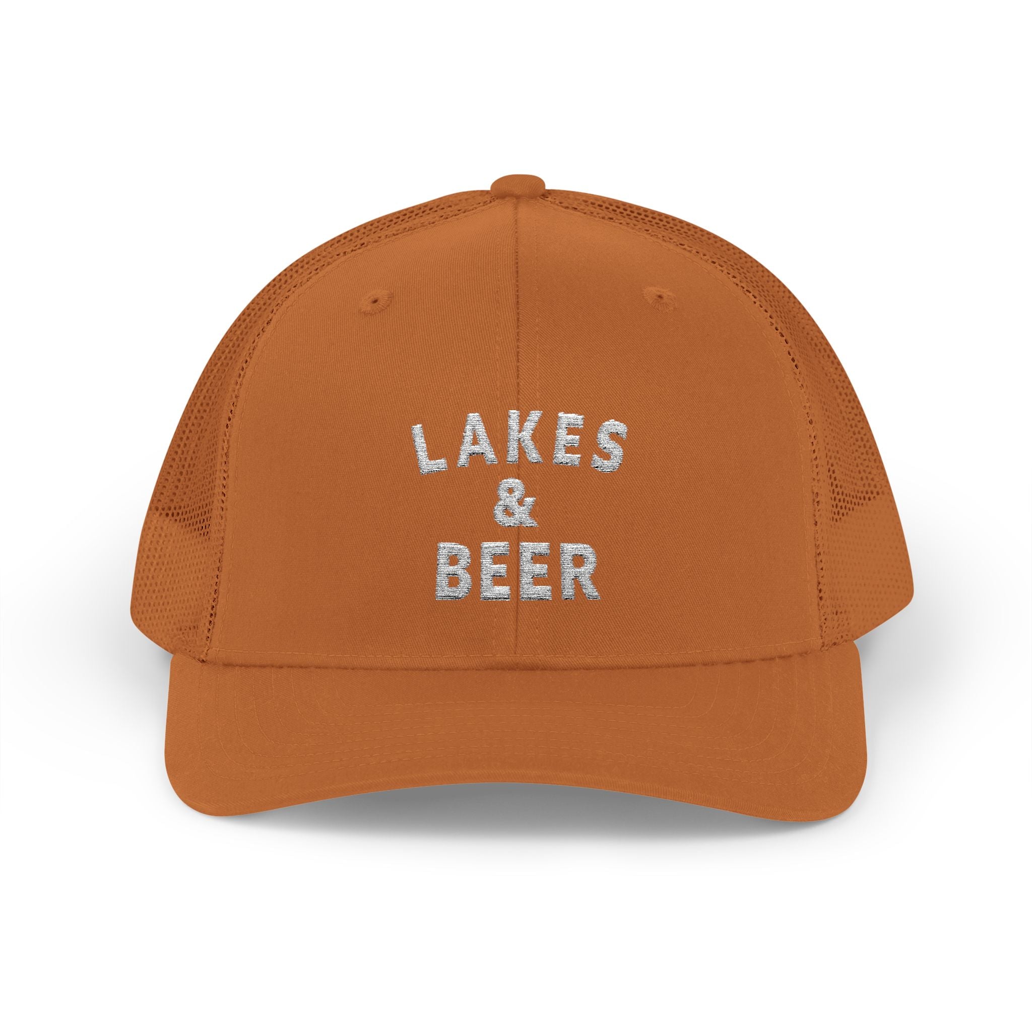 Lakes & Beer Snapback Trucker Cap