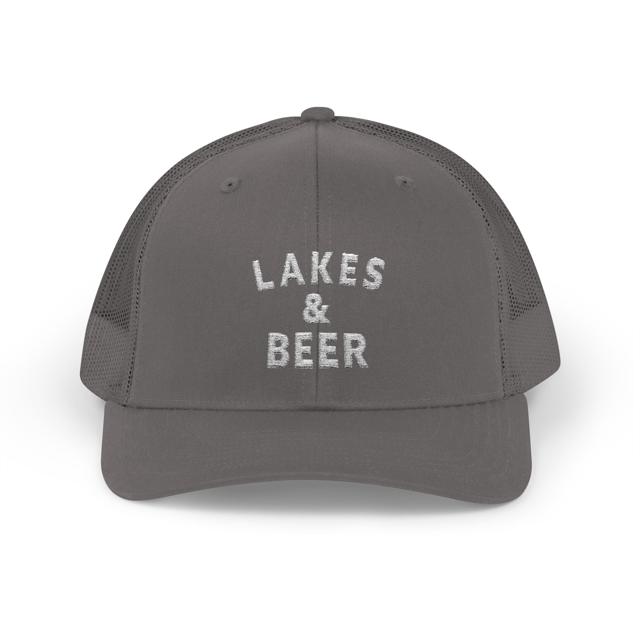 Lakes & Beer Snapback Trucker Cap