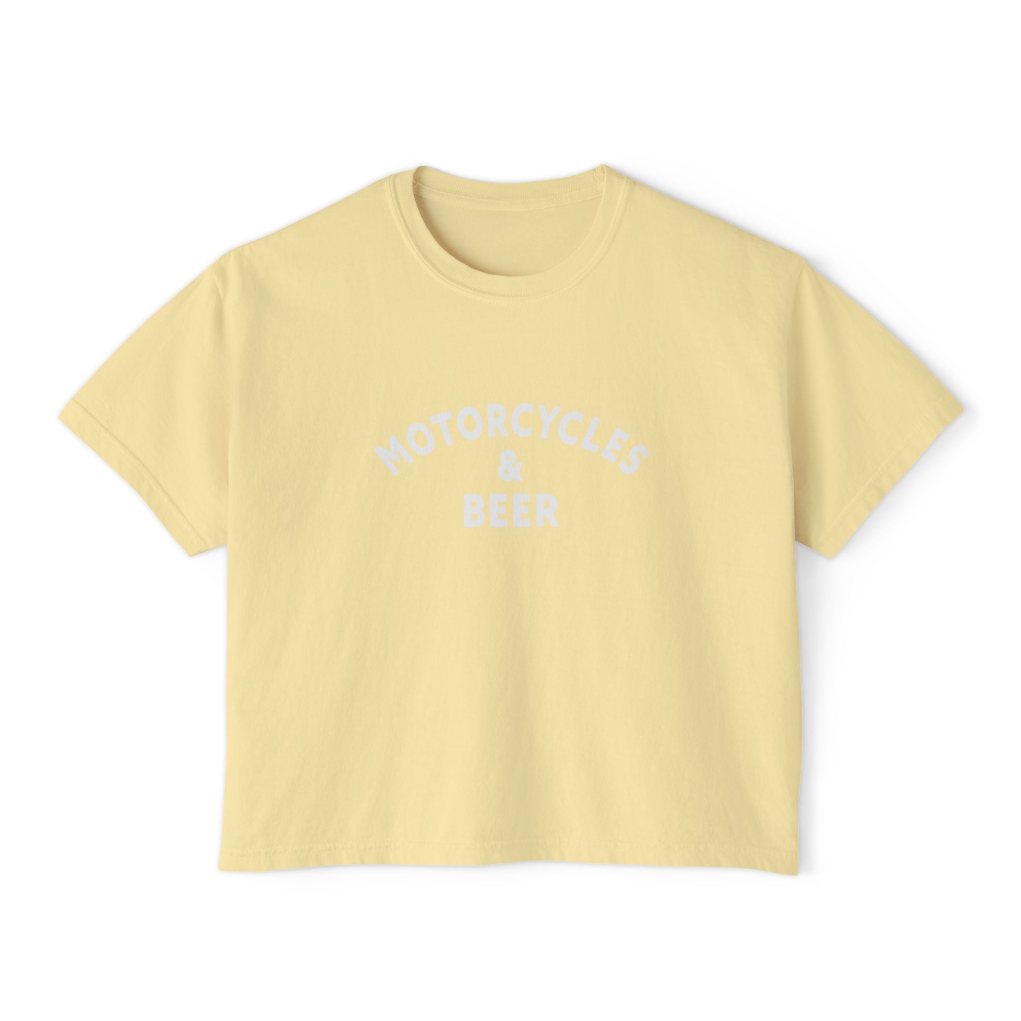 Motorcycles & Beer Women's Boxy Tee