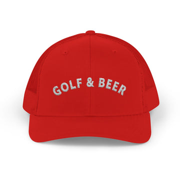 Golf & Beer Snapback Trucker Hat