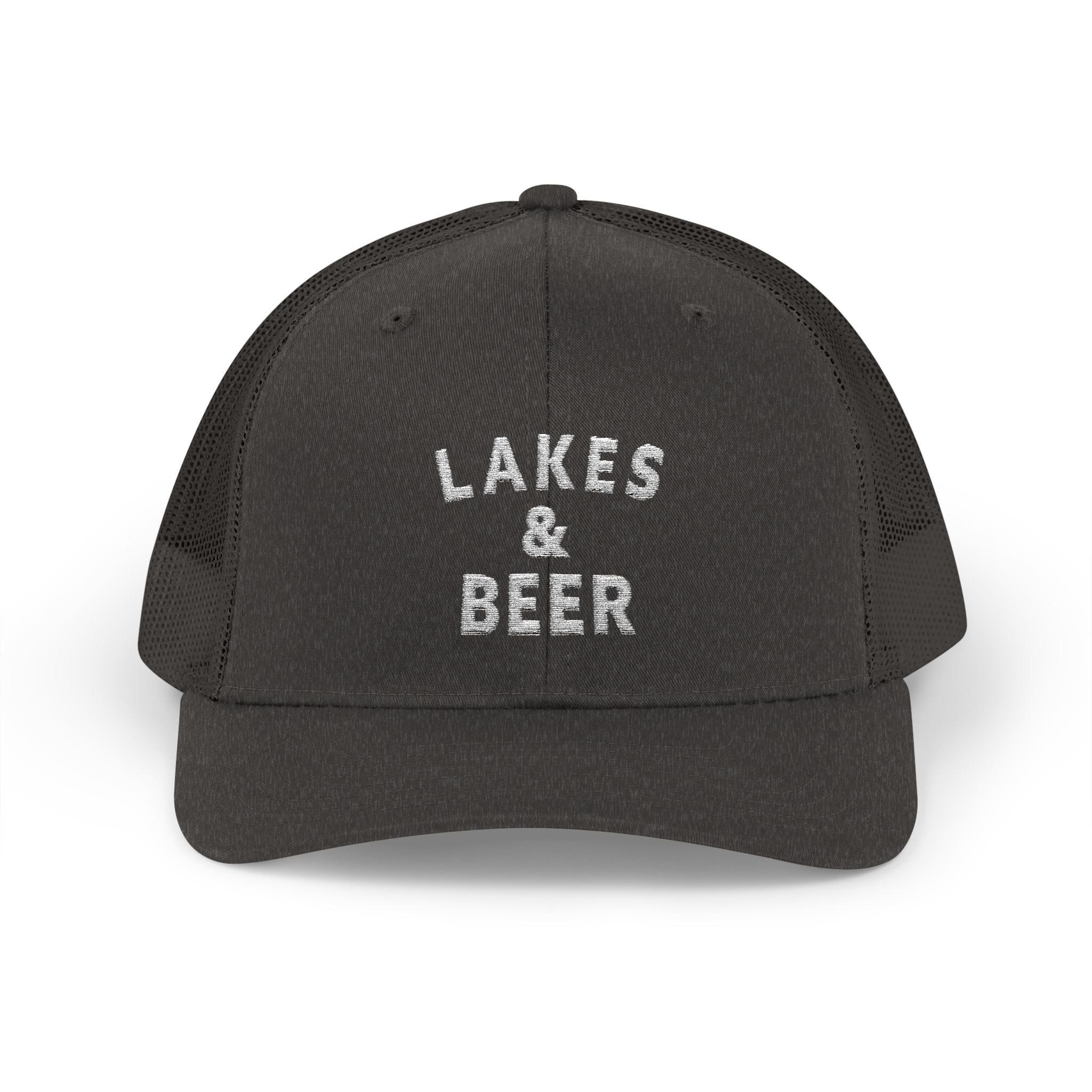 Lakes & Beer Snapback Trucker Cap