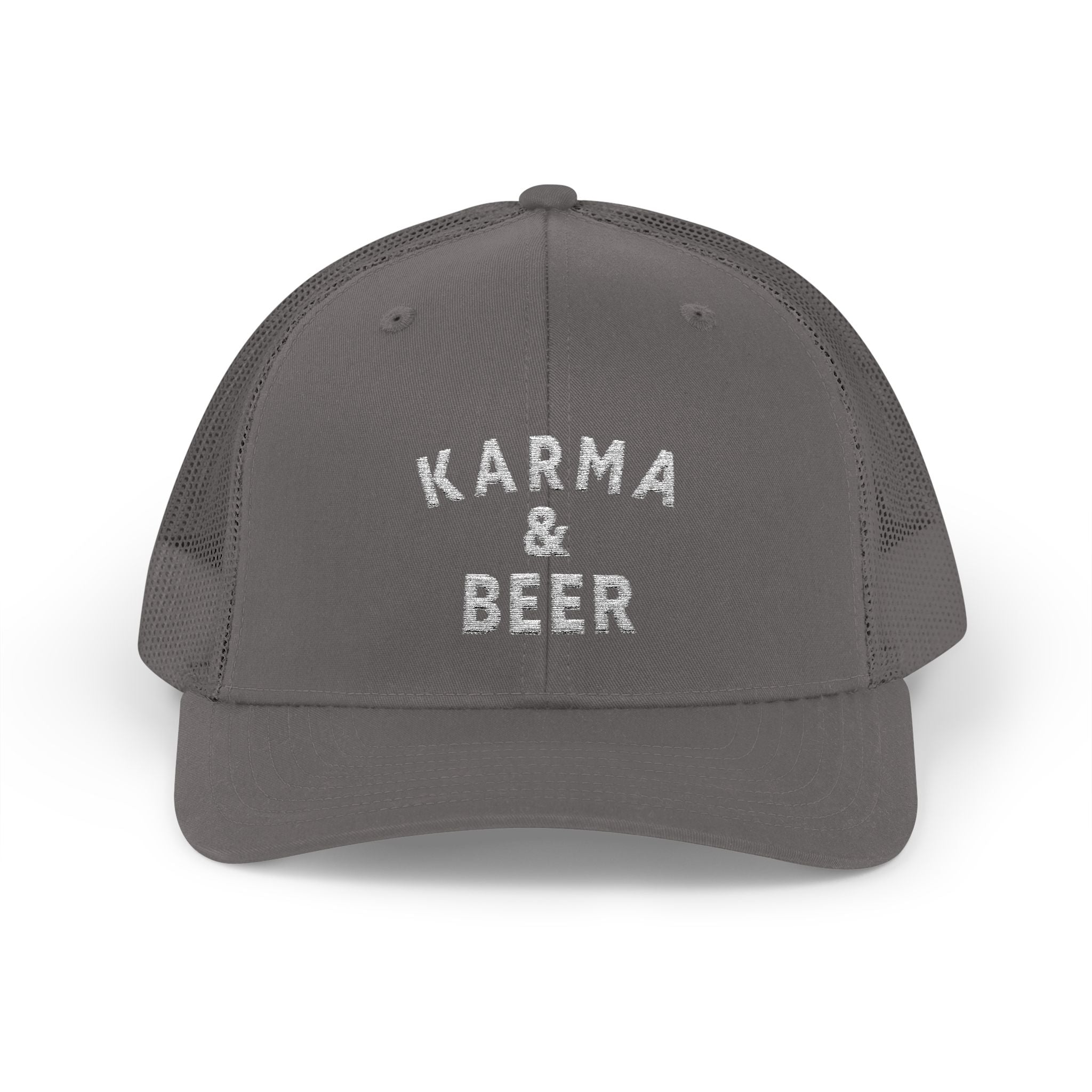 Karma & Beer Snapback Trucker Cap