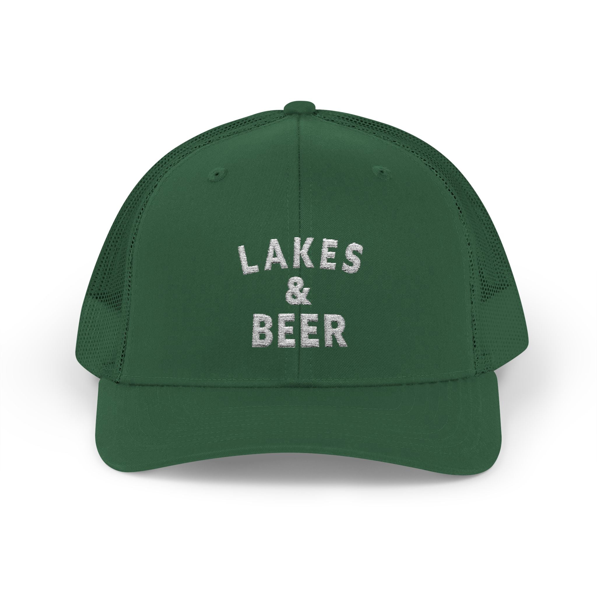 Lakes & Beer Snapback Trucker Cap