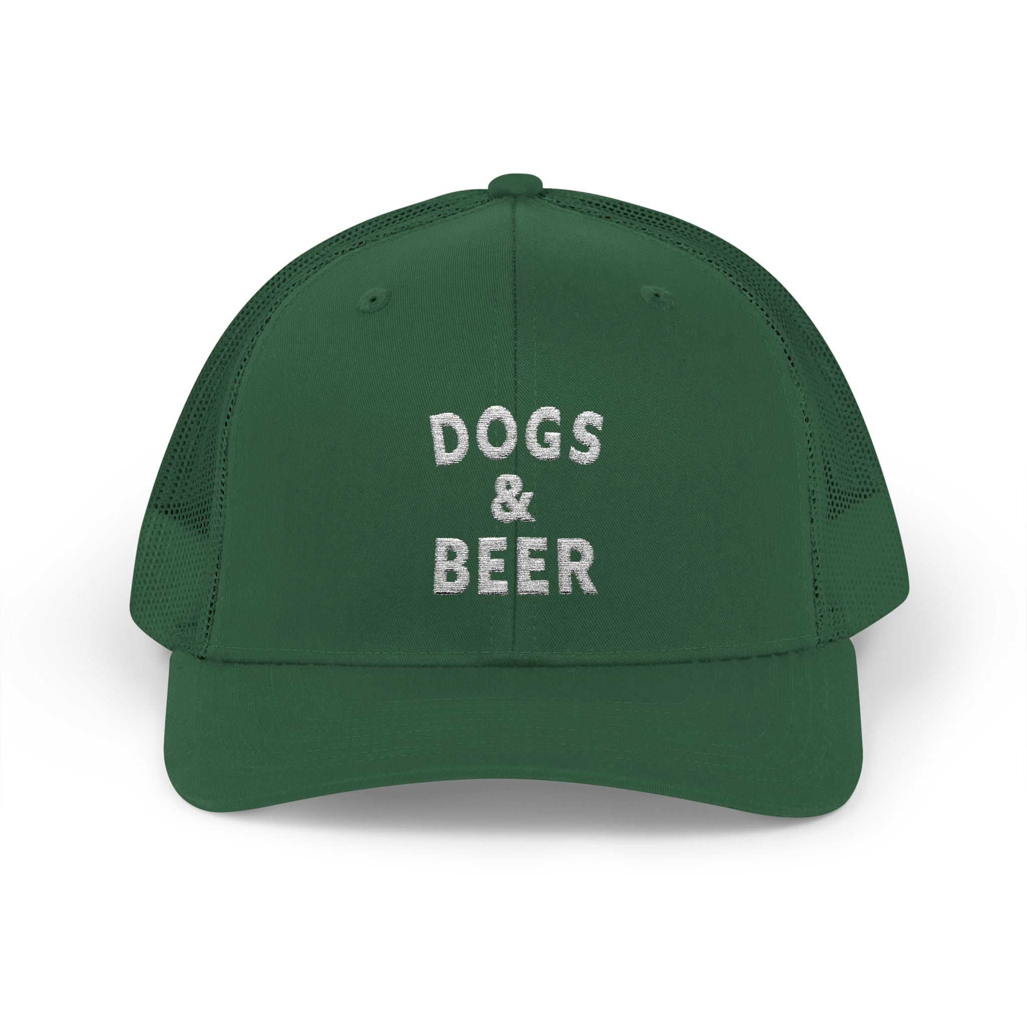 Dogs & Beer Snapback Trucker Cap