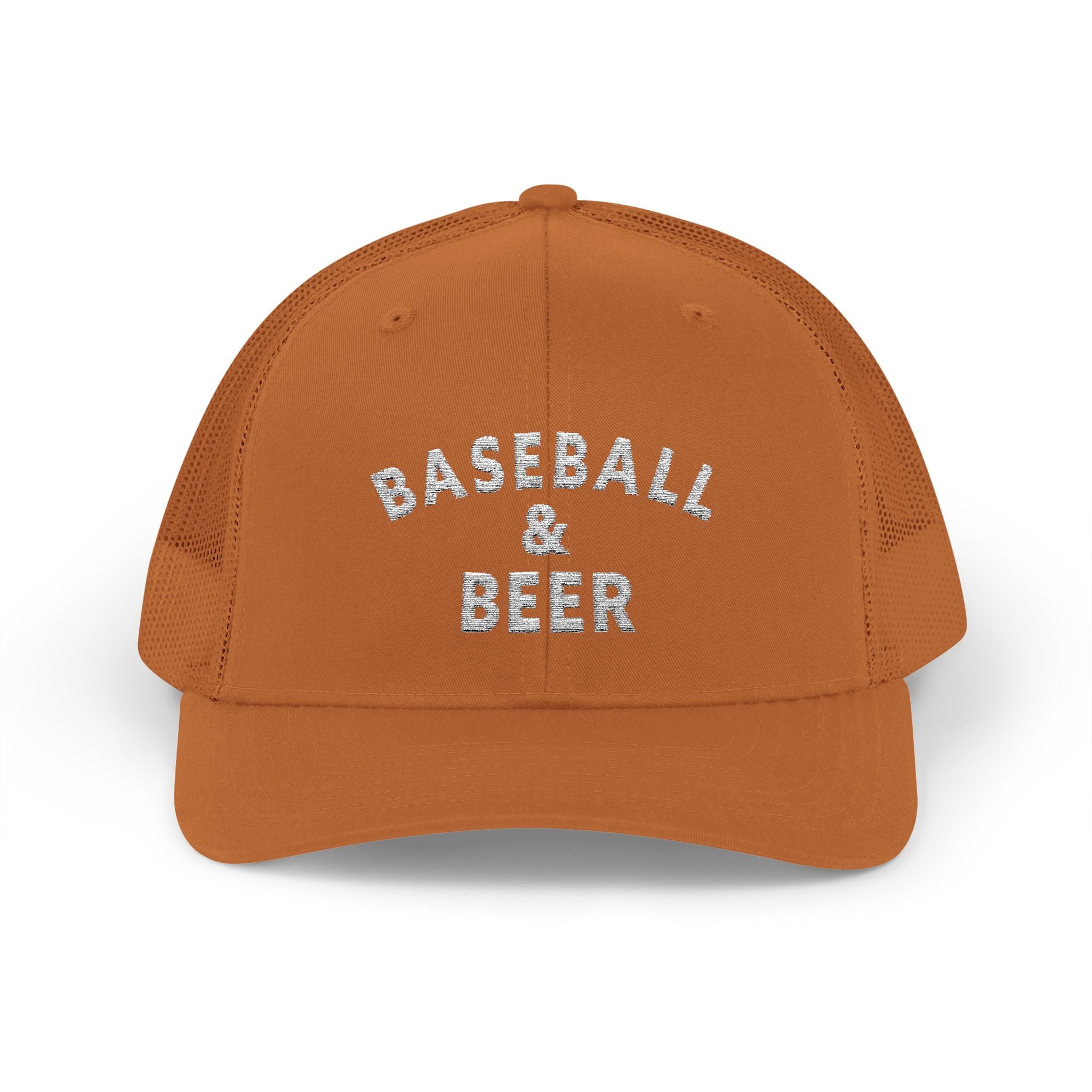 Baseball & Beer Snapback Trucker Cap