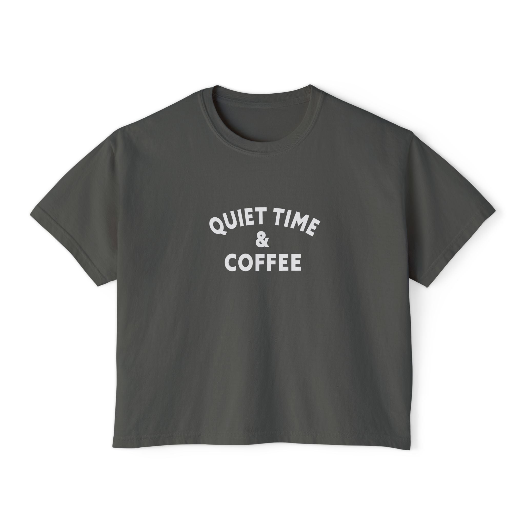 Quiet Time & Coffee Women's Boxy Tee