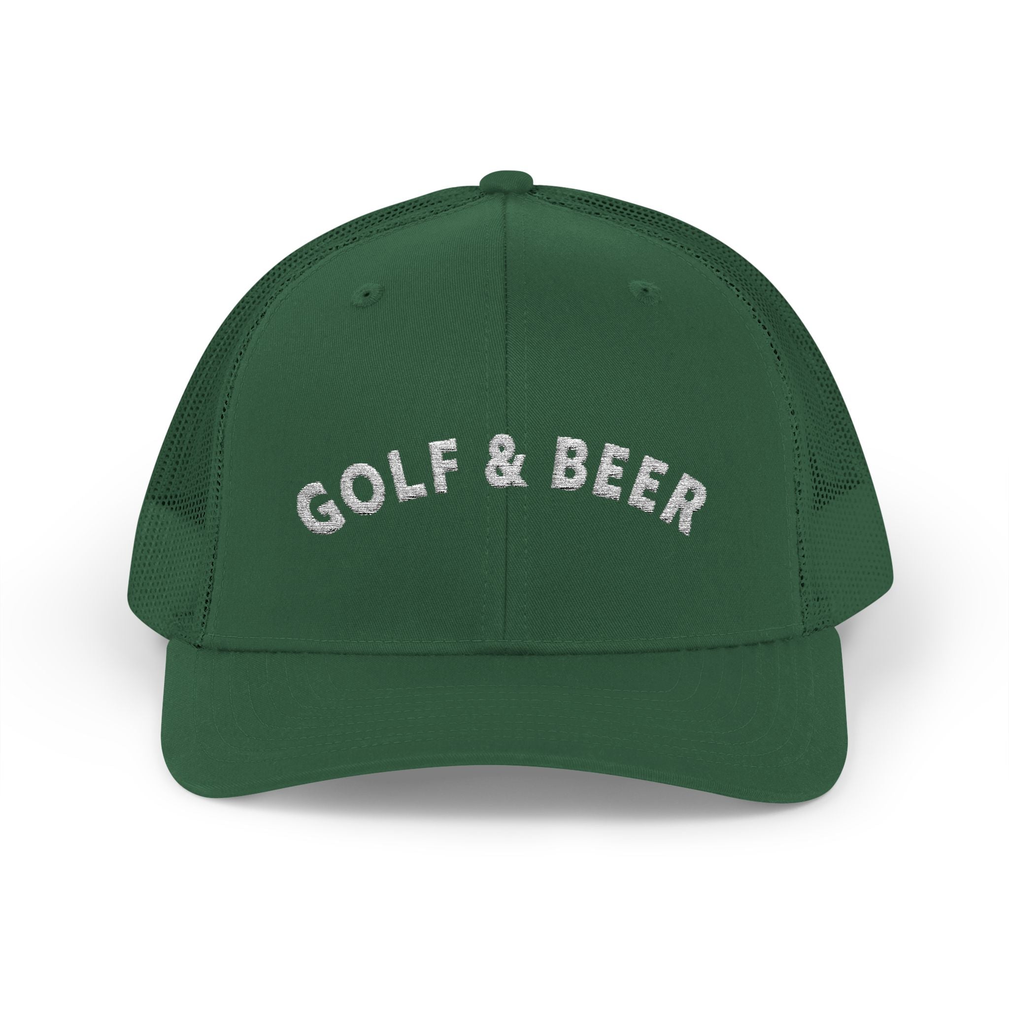 Golf & Beer Snapback Trucker Hat