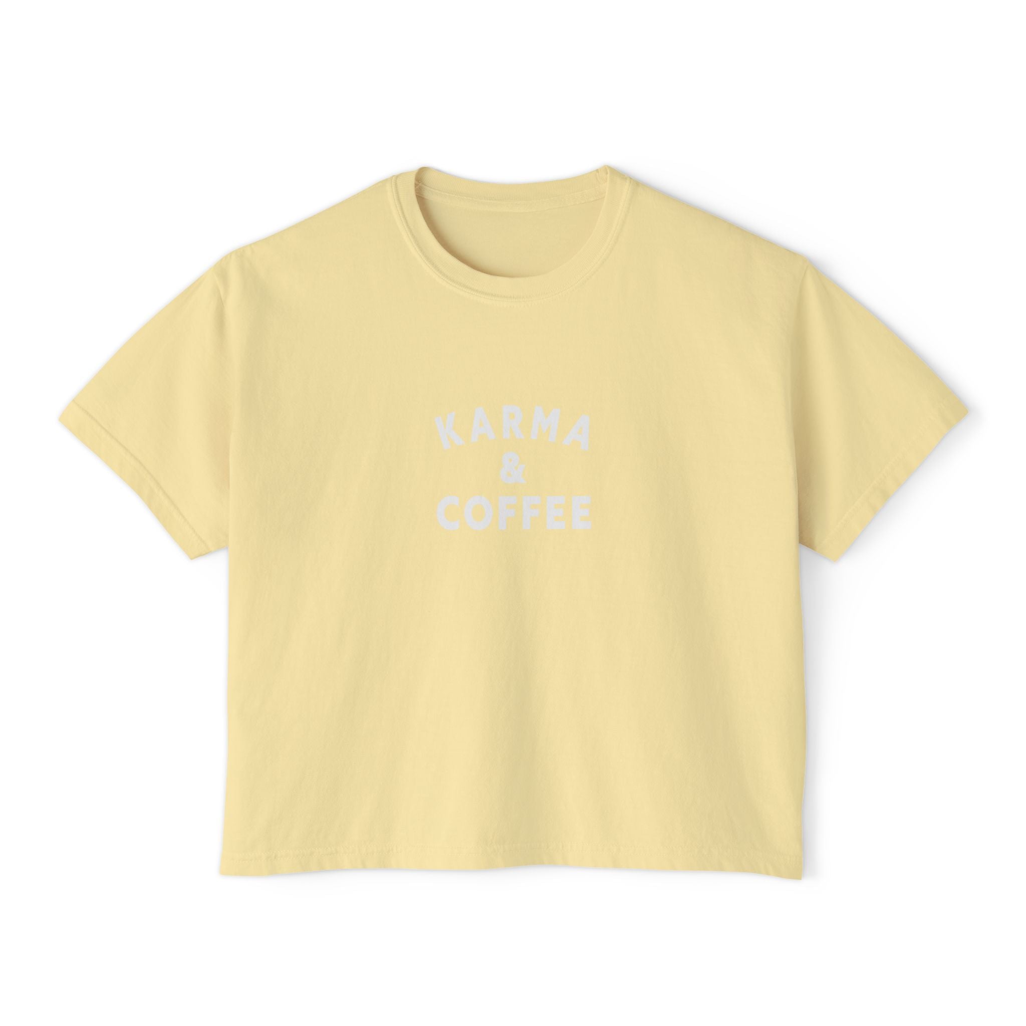 Karma & Coffee Women's Boxy Tee