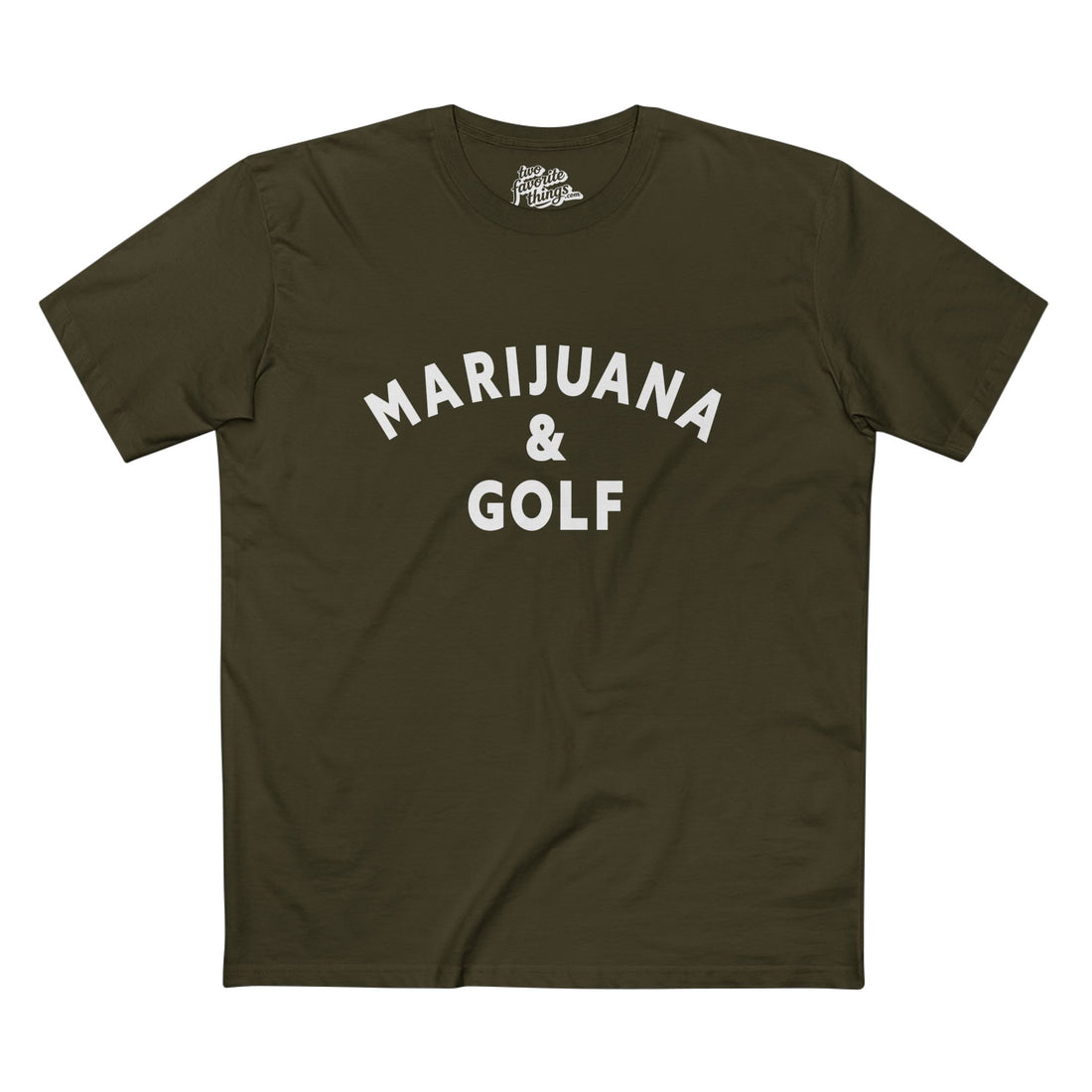 Marijuana & Golf Crew Tee