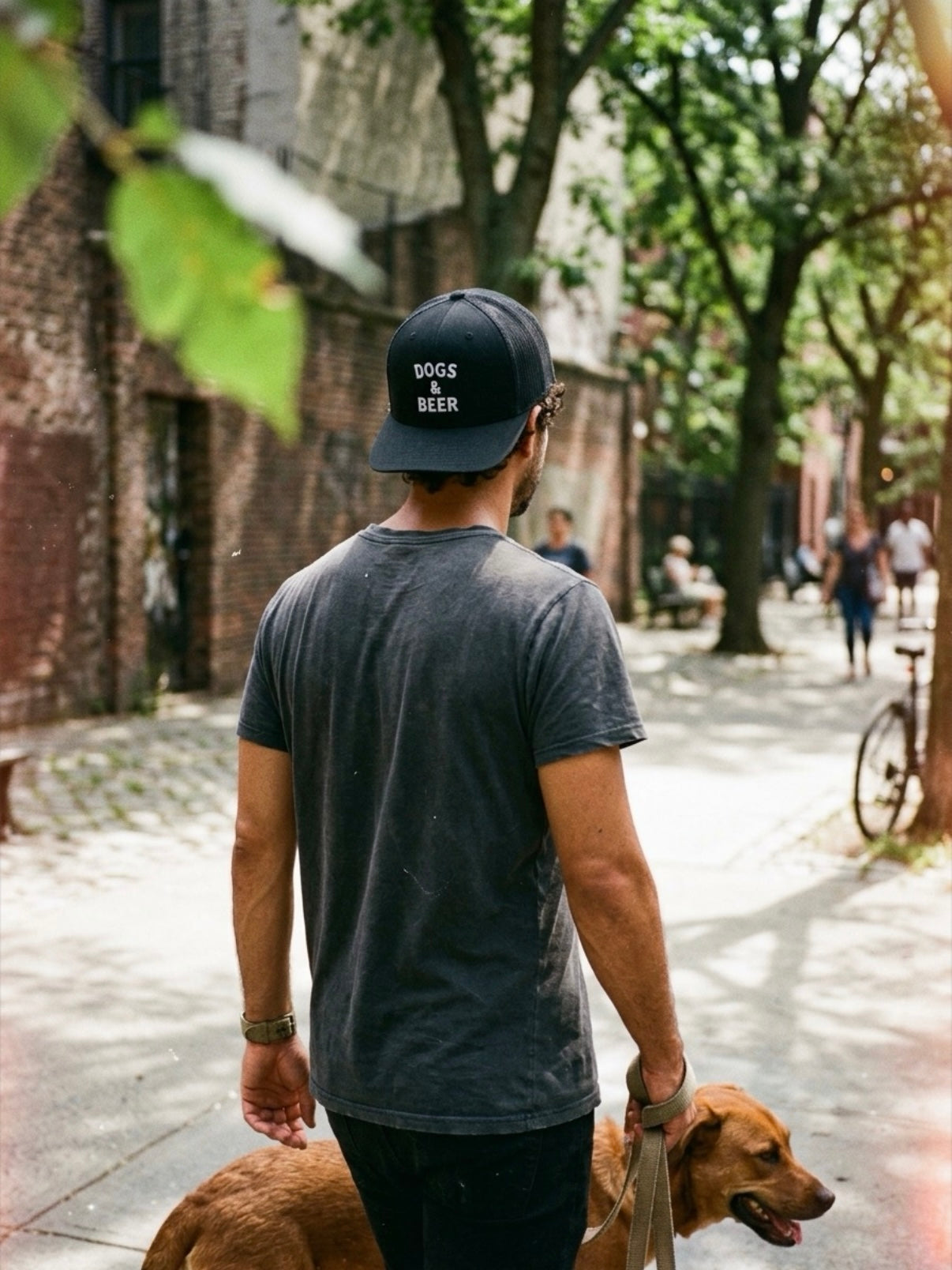 Dogs & Beer Snapback Trucker Cap