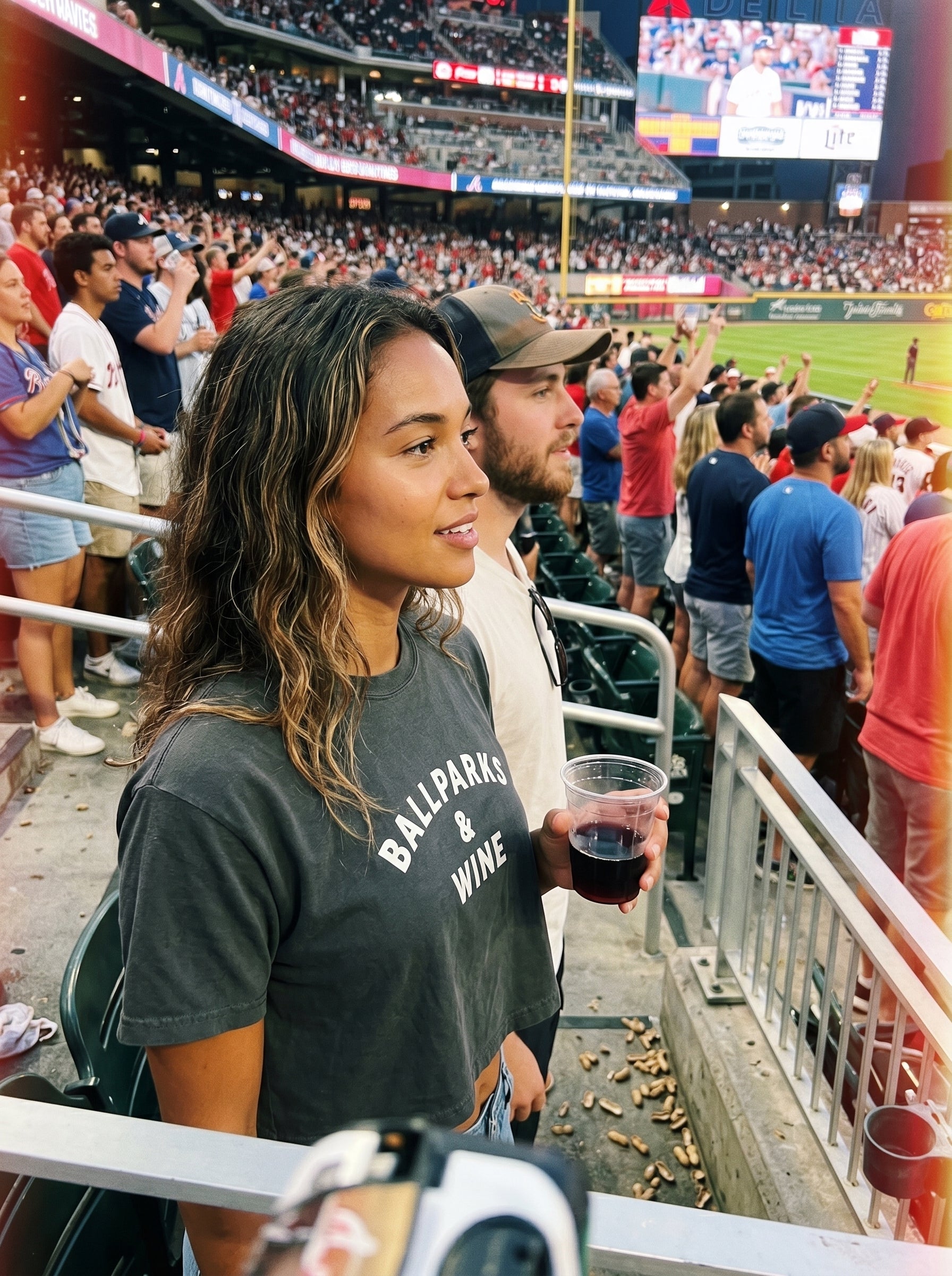 Ballparks & Wine Women's Boxy Tee