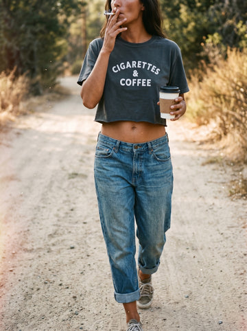 Cigarettes & Coffee Women's Boxy Tee