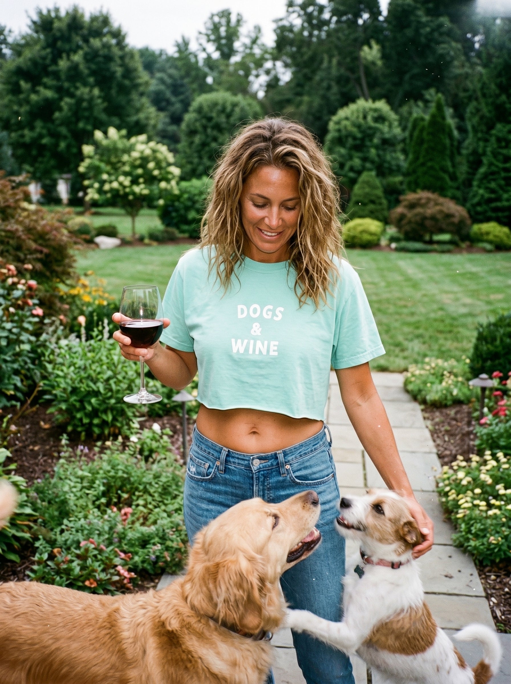 Dogs & Wine Women's Boxy Tee