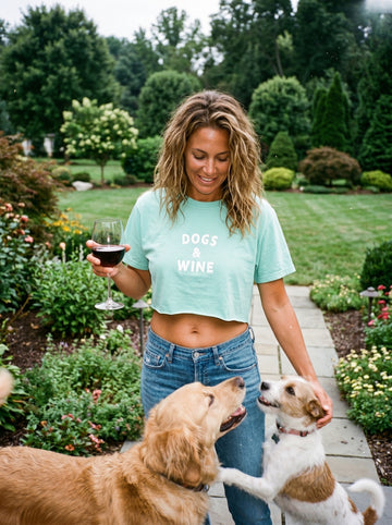 Dogs & Wine Women's Boxy Tee