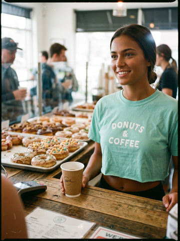 Donuts & Coffee Women's Boxy Tee