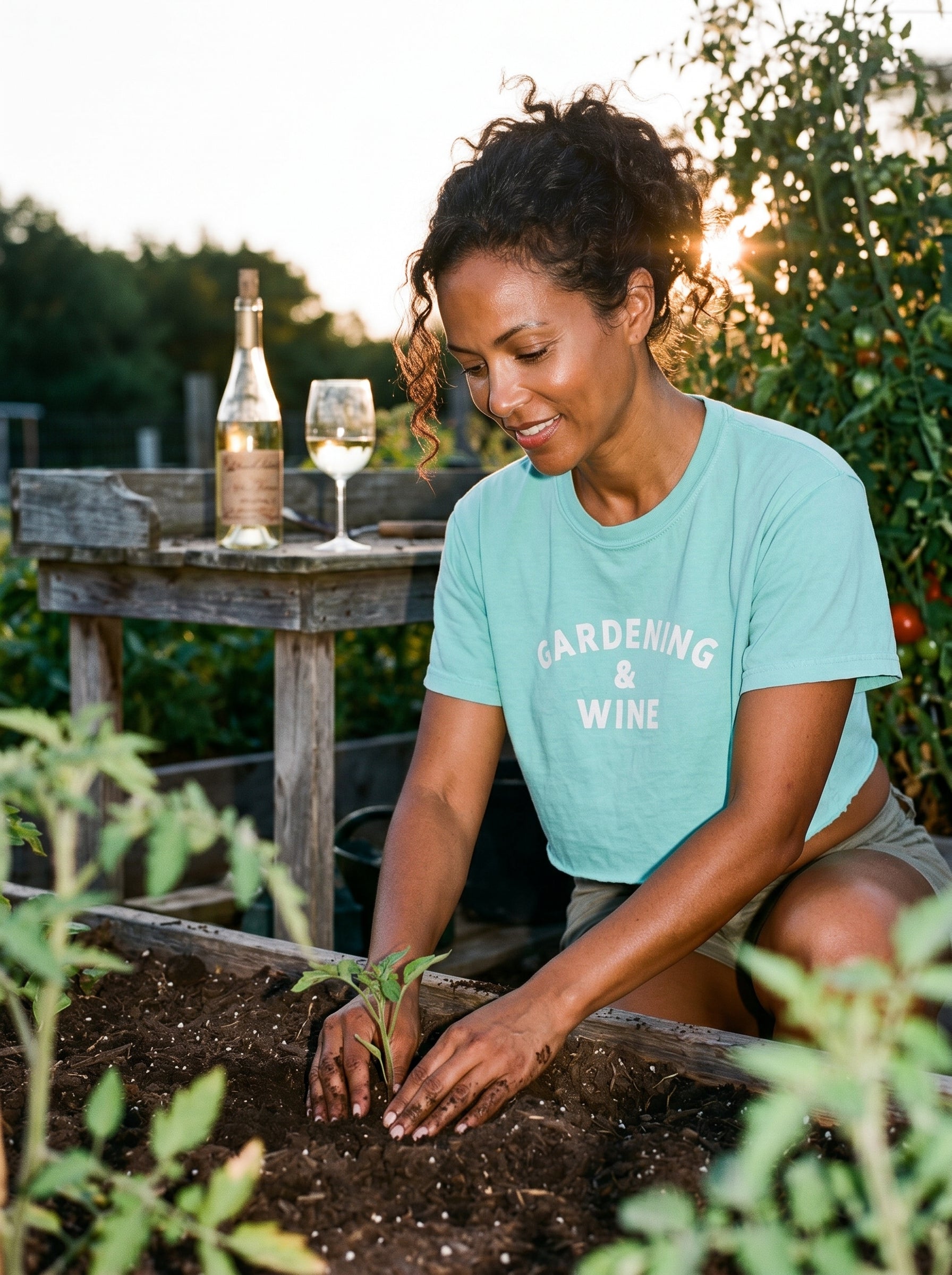 Gardening & Wine Women's Boxy Tee