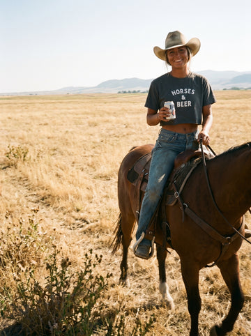 Horses & Beer Women's Boxy Tee
