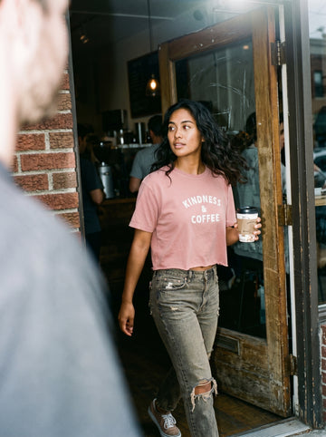 Kindness & Coffee Women's Boxy Tee