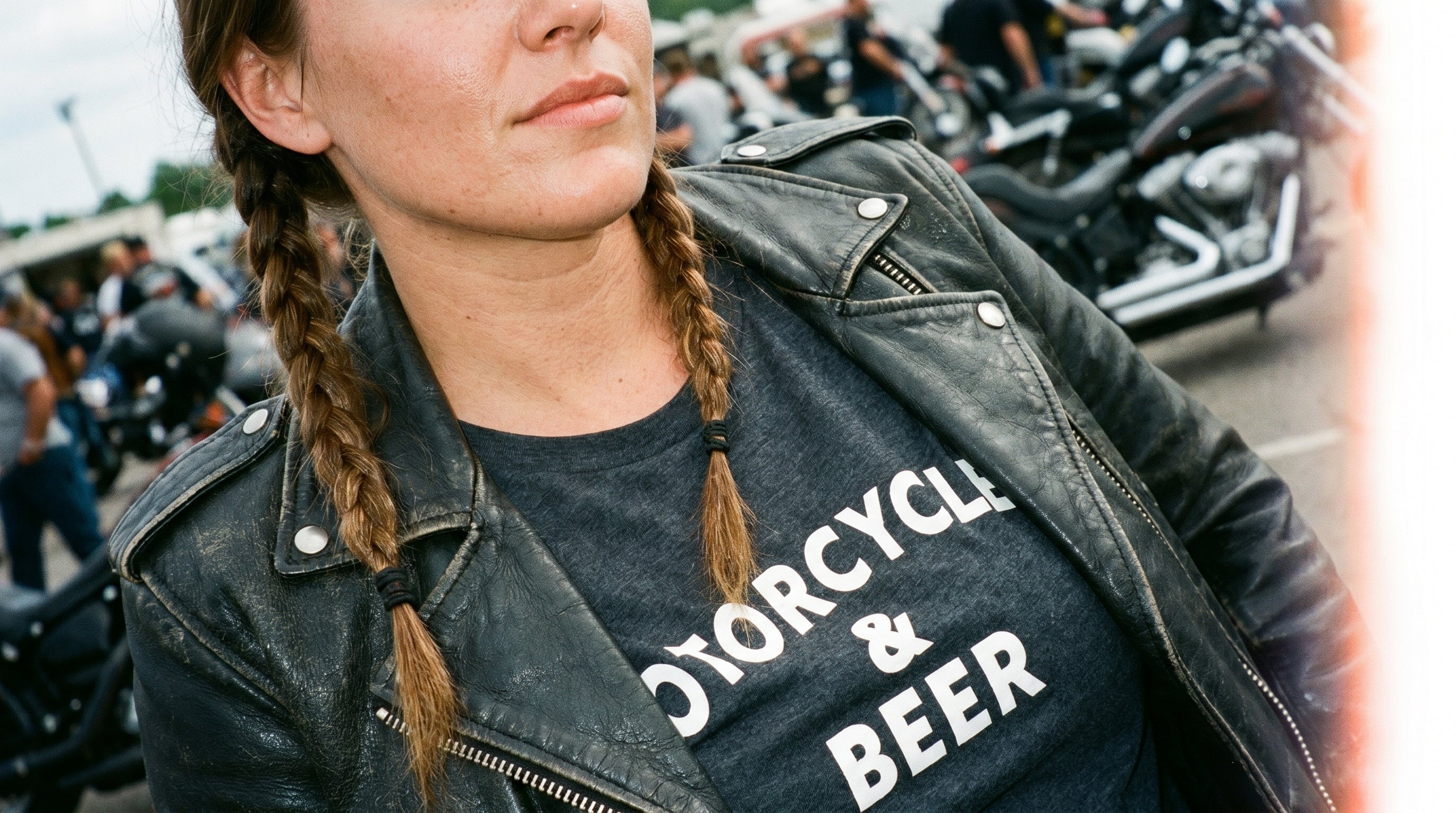Motorcycles & Beer Women's Boxy Tee