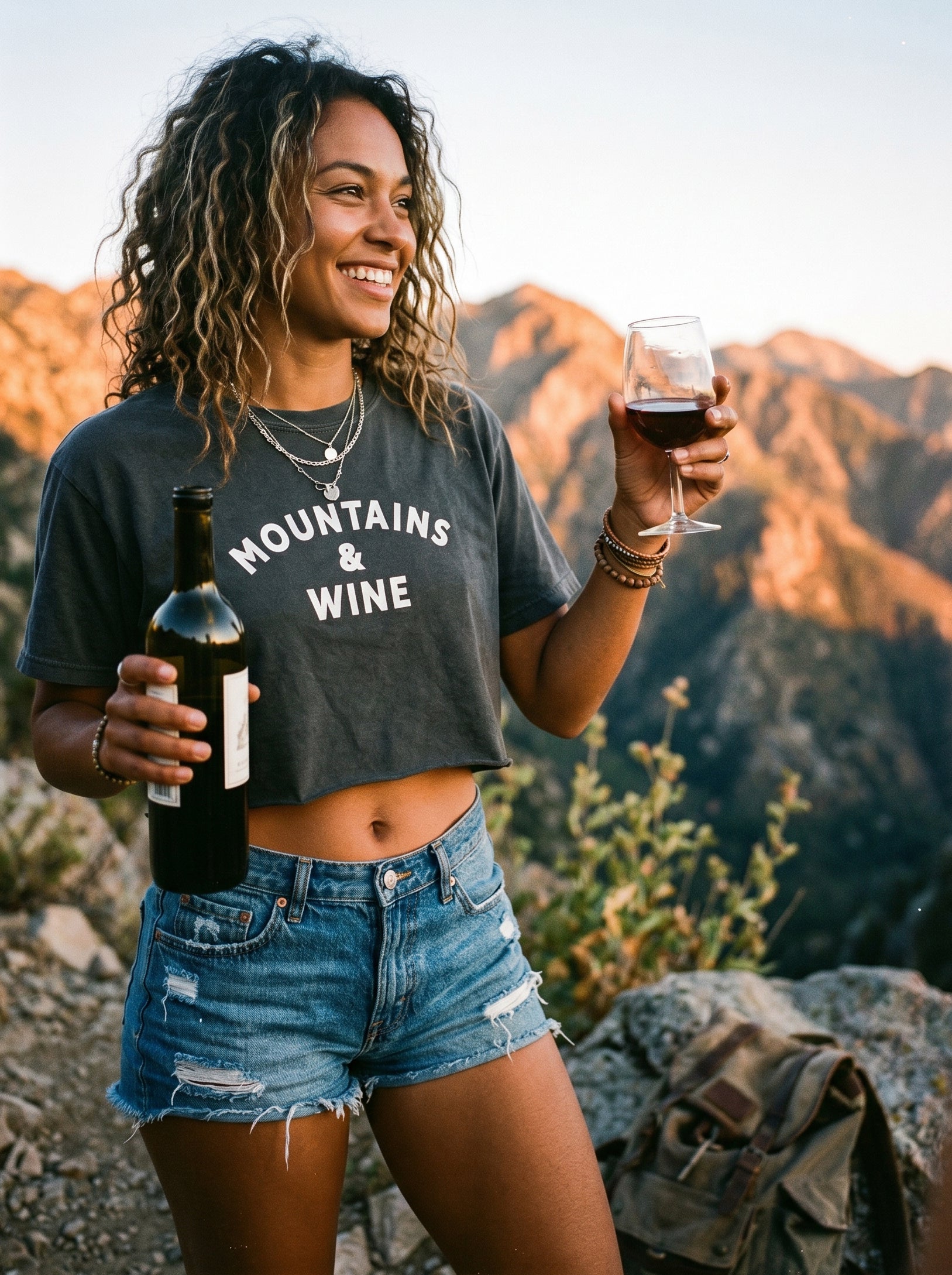 Mountains & Wine Women's Boxy Tee