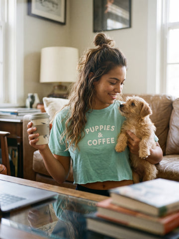 Puppies & Coffee Women's Boxy Tee