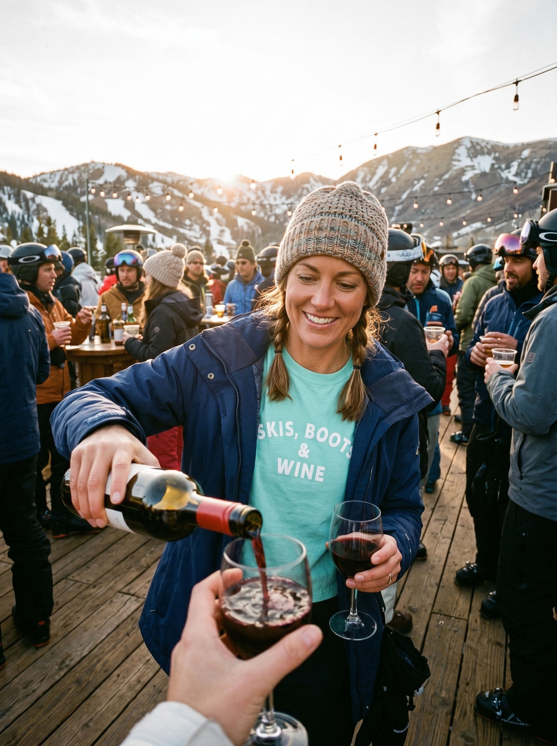 Skis, Boots & Wine Women's Boxy Tee