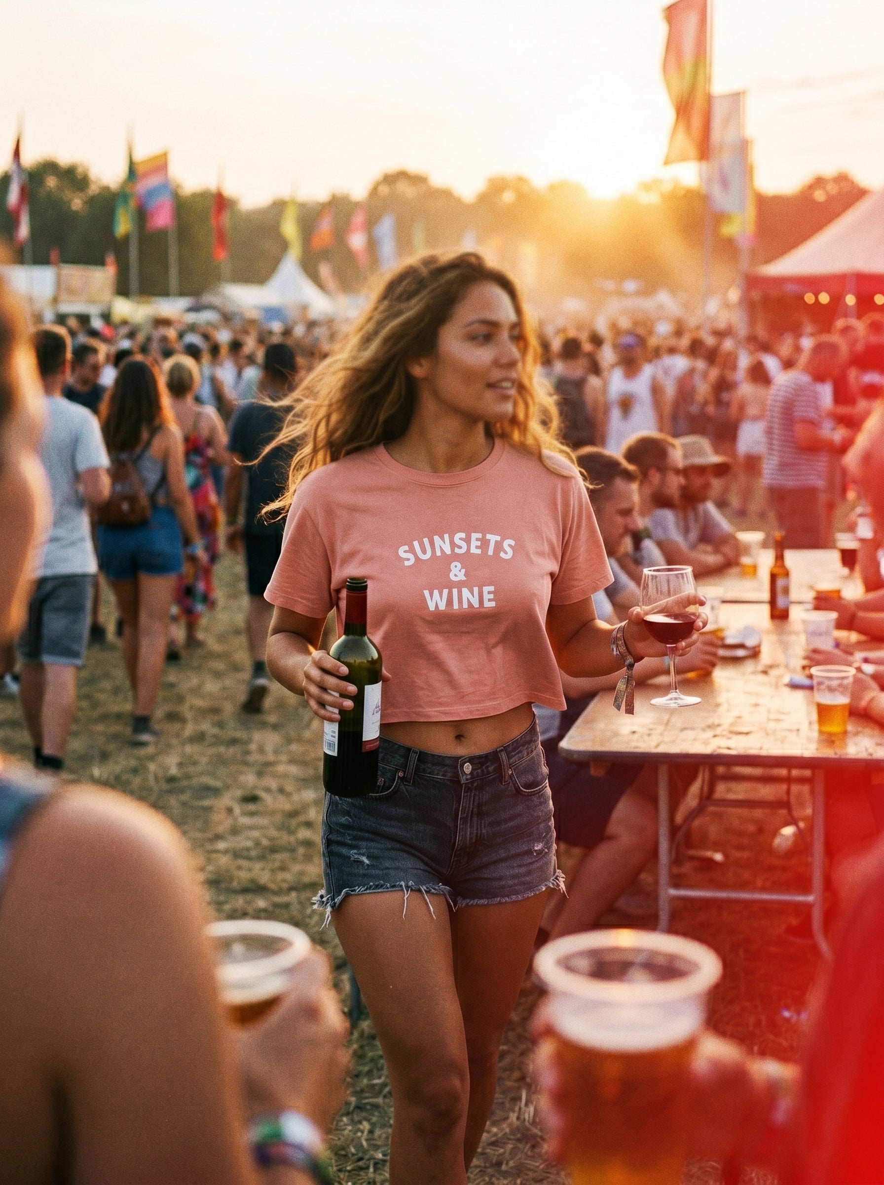 Sunsets & Wine Women's Boxy Tee