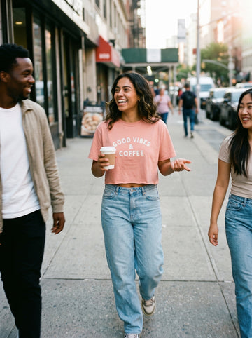 Good Vibes & Coffee Women's Boxy Tee