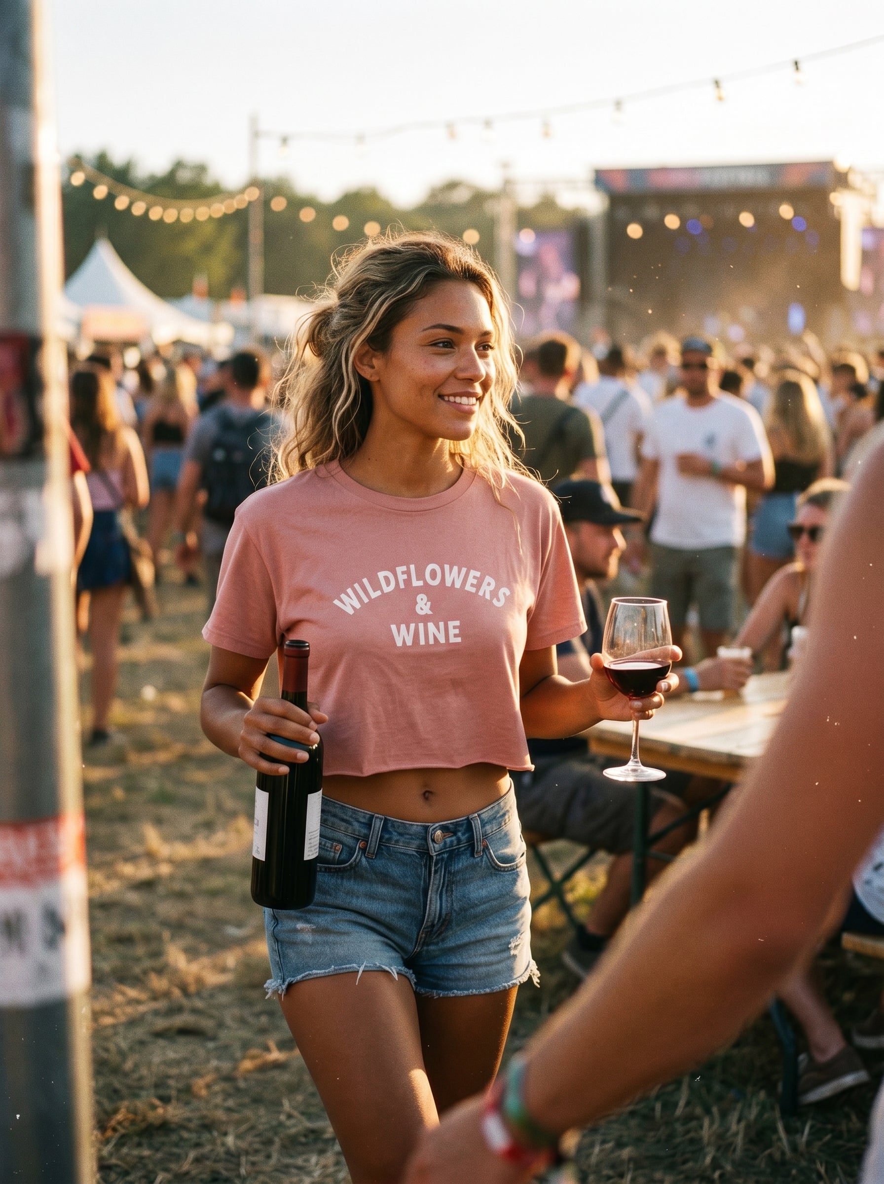Wildflowers & Wine Women's Boxy Tee