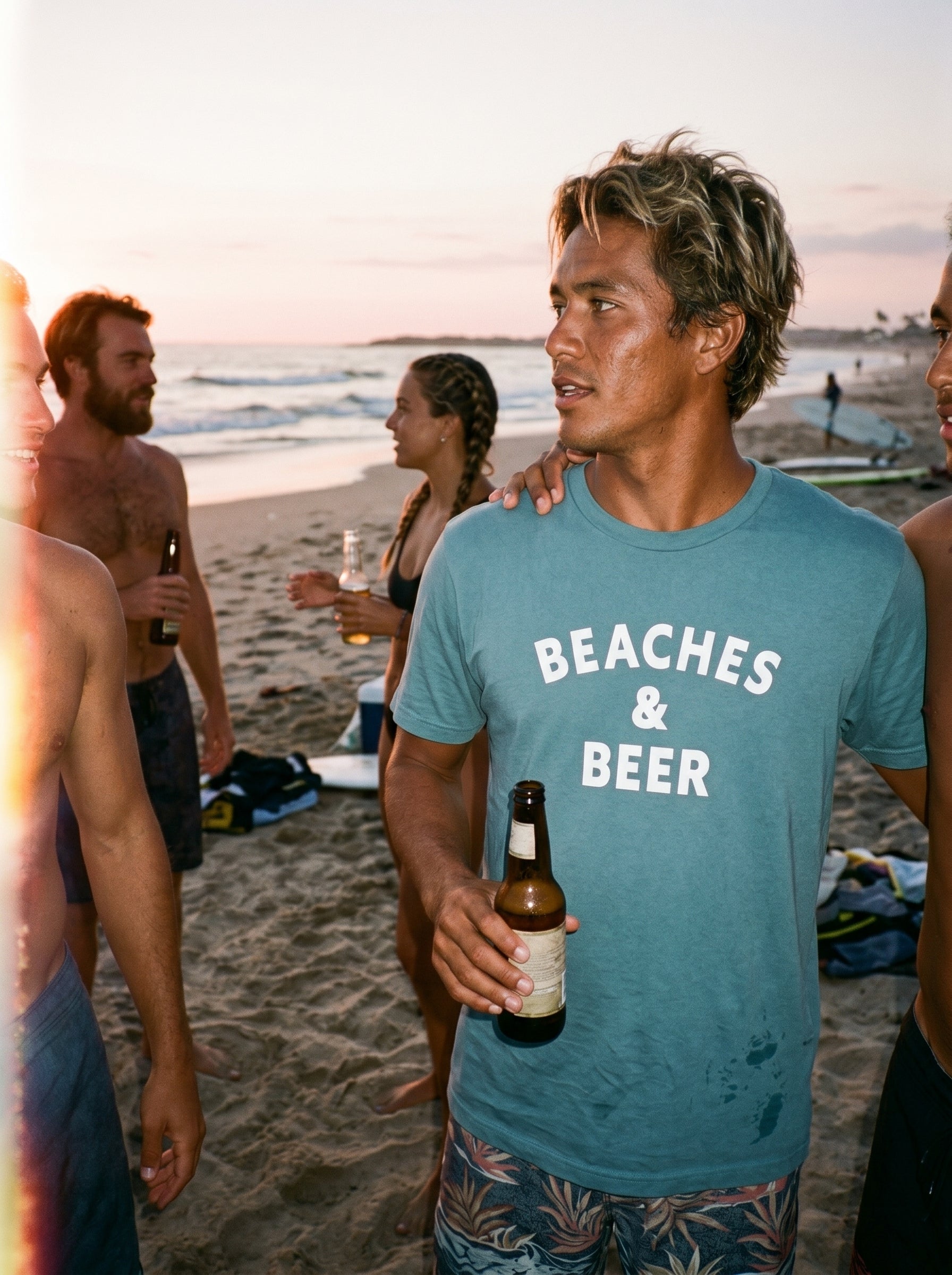 Beaches & Beer Crew tee