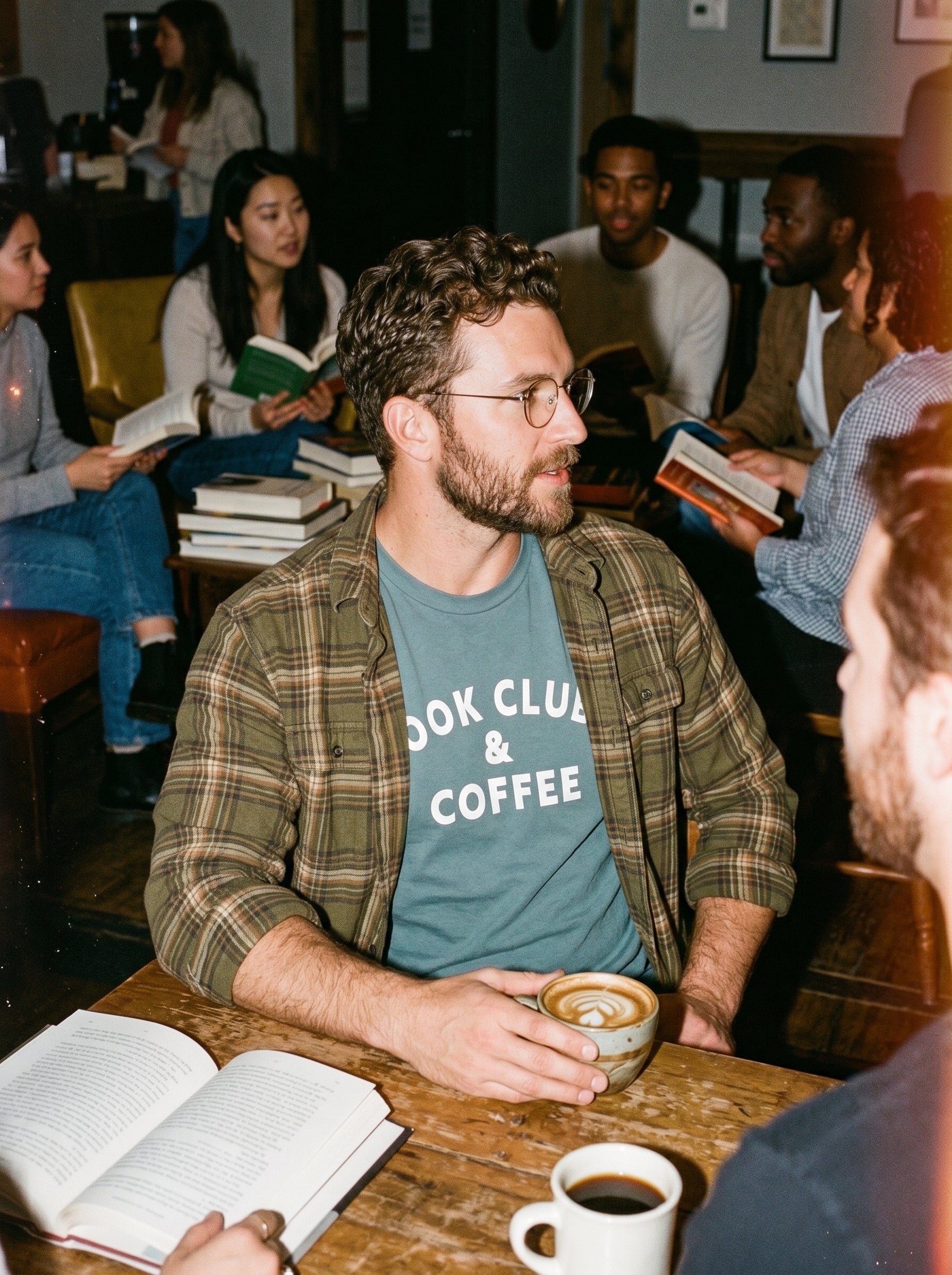 Book Clubs & Coffee Crew Tee