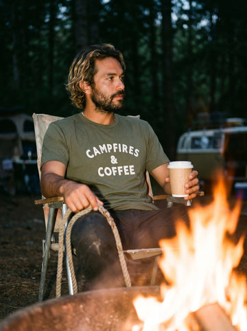 Campfires & Coffee Crew Tee