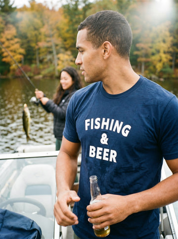 Fishing & Beer Crew Tee