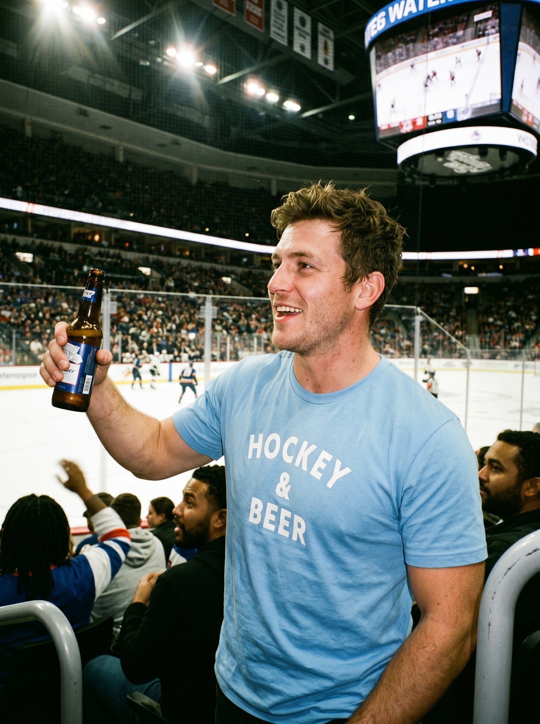 Hockey & Beer Crew Tee