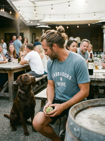 Labradors & Wine Crew Tee