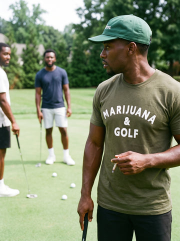 Marijuana & Golf Crew Tee