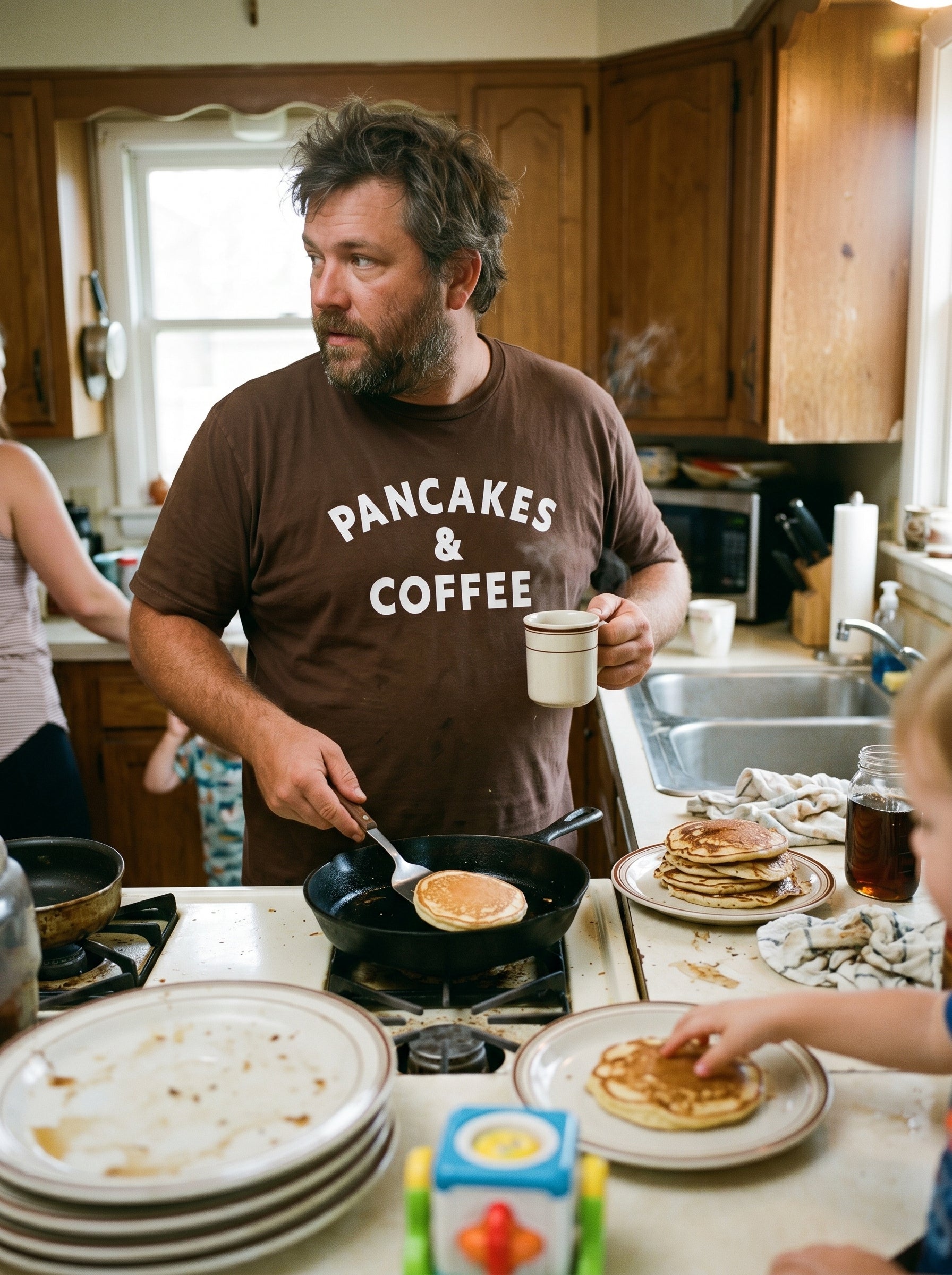 Pancakes & Coffee Crew Tee