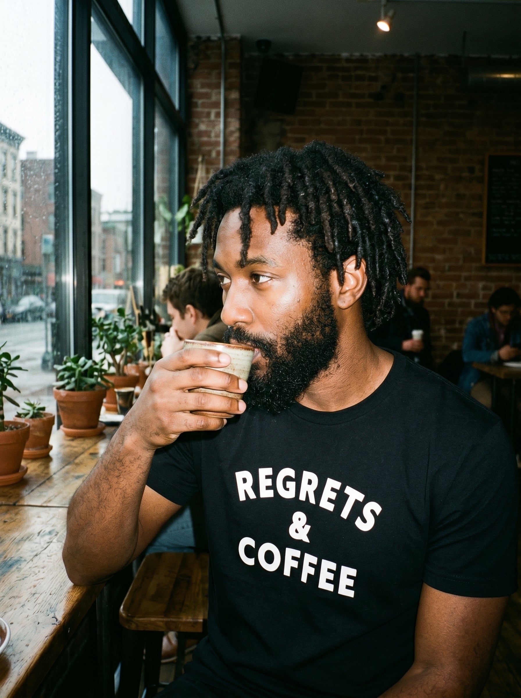 Regrets & Coffee Crew Tee