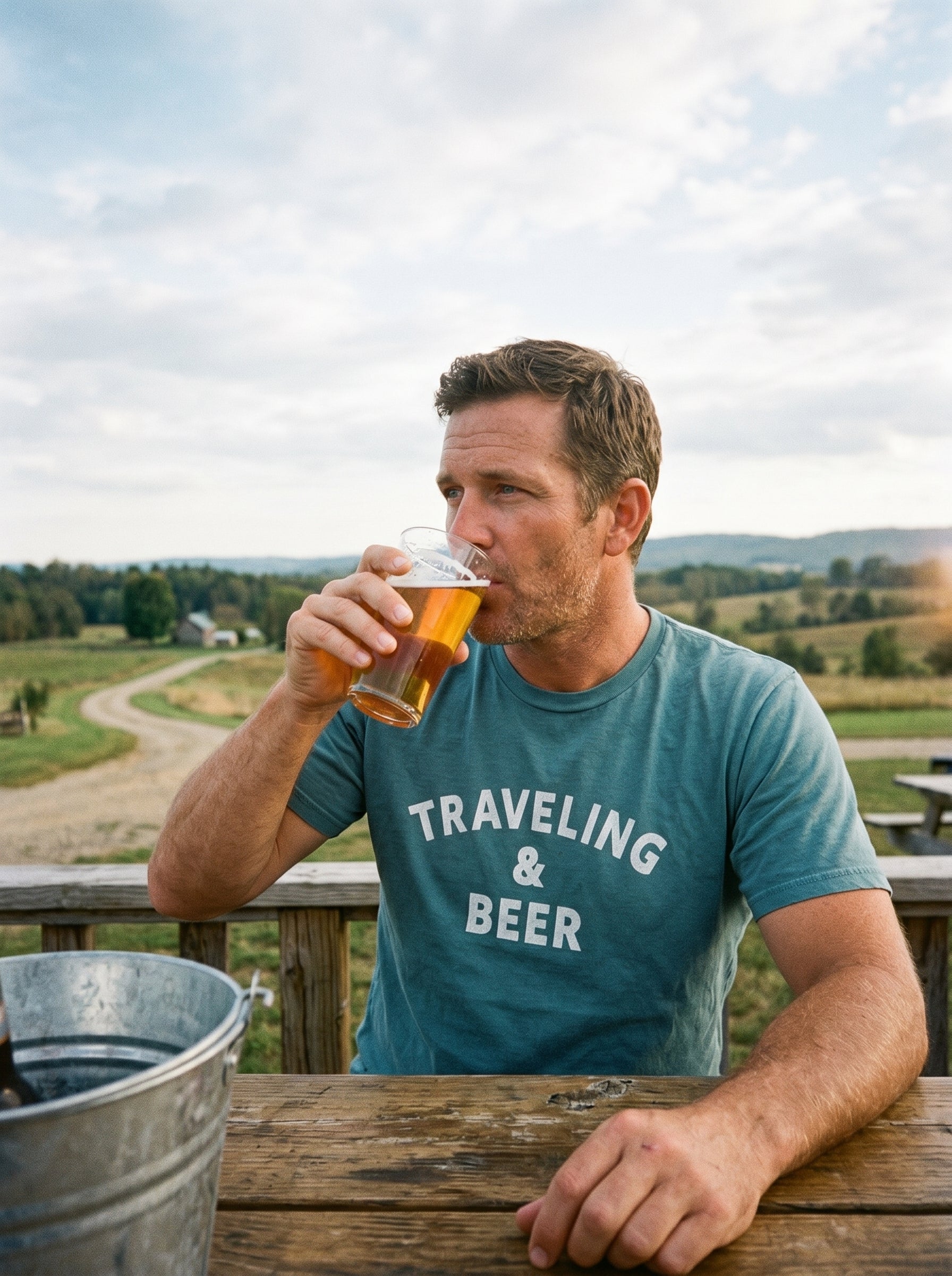 Traveling & Beer Crew Tee