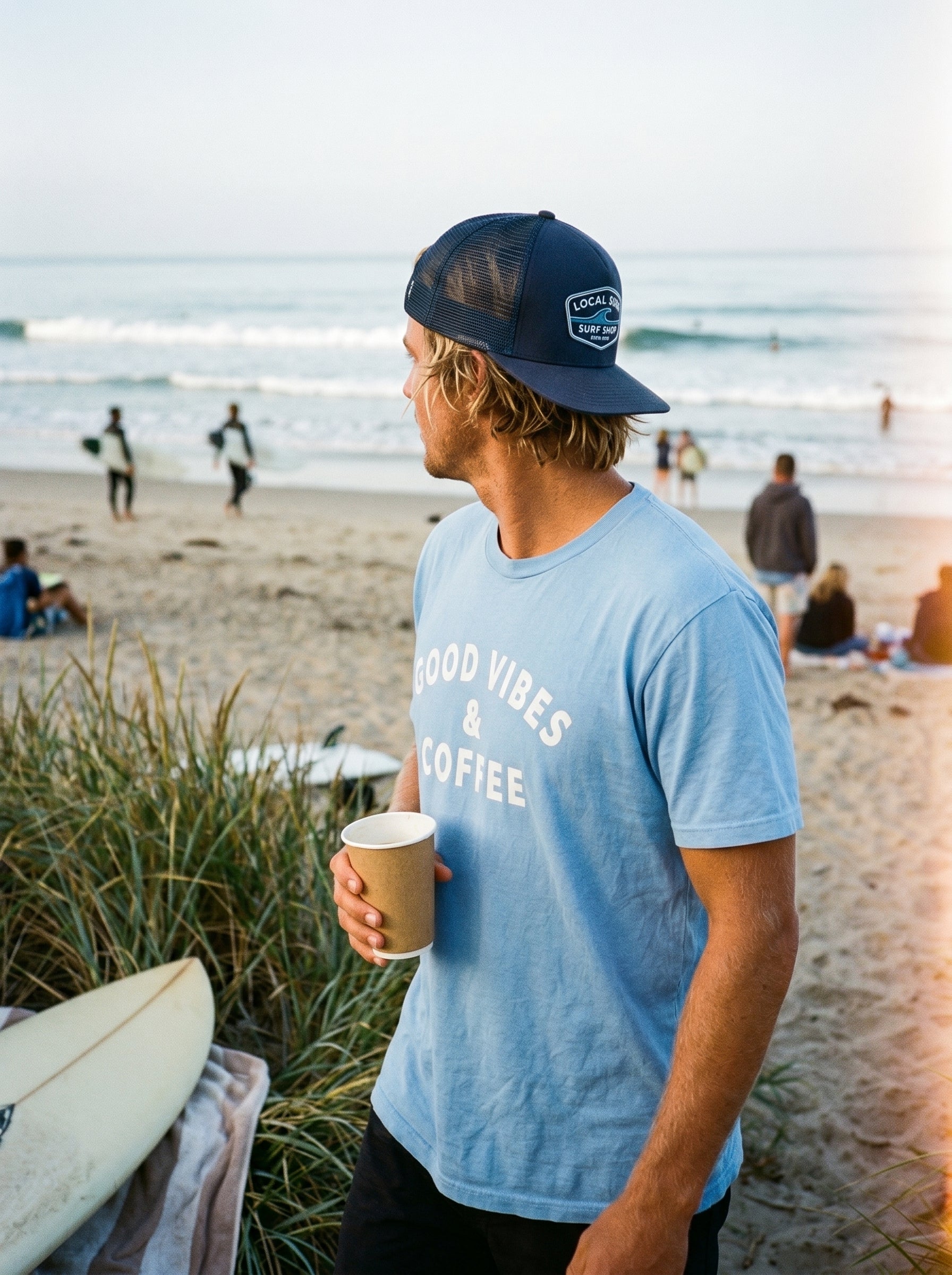 Good Vibes & Coffee Crew Tee