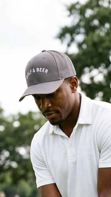 Golf & Beer Snapback Trucker Hat